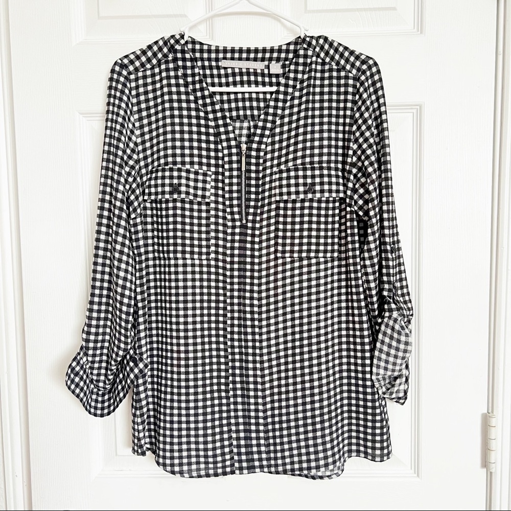Valerie Stevens | Checkers Print Blouse